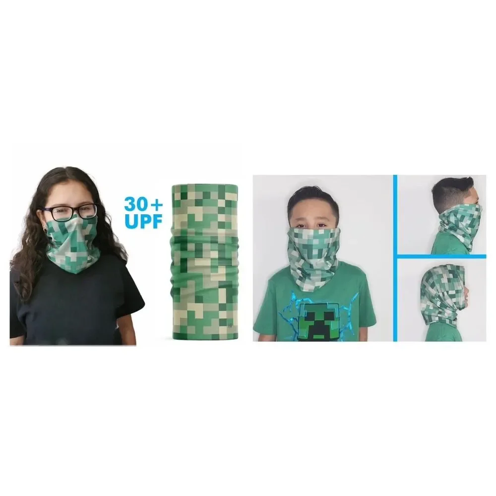 Adults & Kids One Size 3 Pack Face Cover Mask Balaclava Head Band Gaiter Neck UV